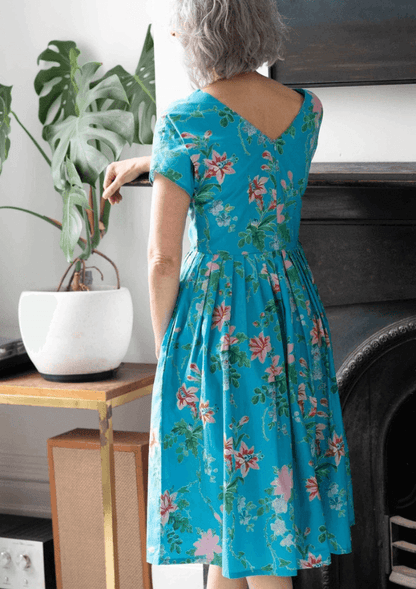 V-Neck Fit and flare dress - Lazy Bones Australia