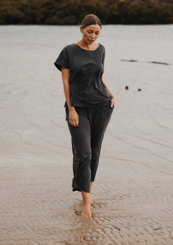 Shoreline Slub Organic Cotton T-Shirt - Talamaya 