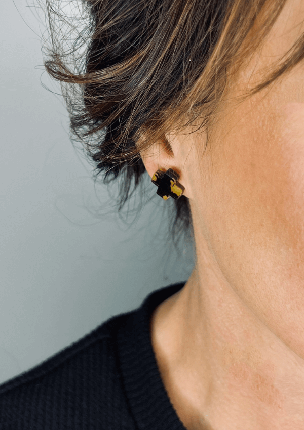 Tortoiseshell earrings - Mingled