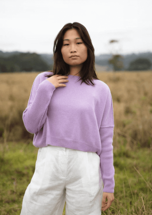 Cashmere knit in Lilac - Lilly Pilly Collection 
