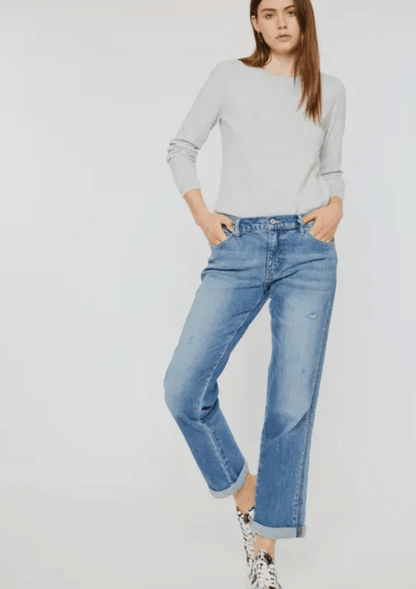 Mid rise slim boyfriend jeans - Kancan US 