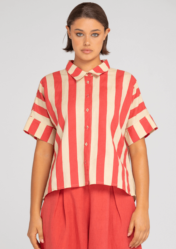 Boxy shirts in stripe - Boom Shankar