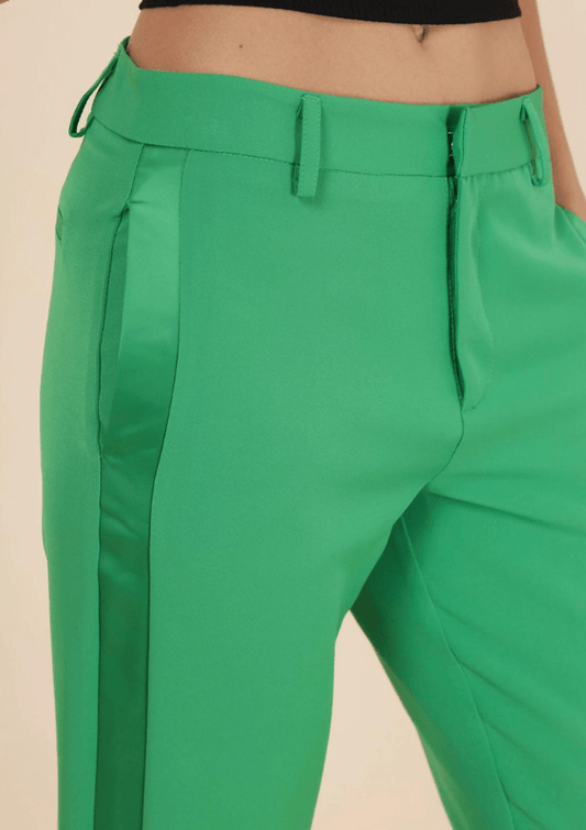 Green evening pant - Attentif Paris