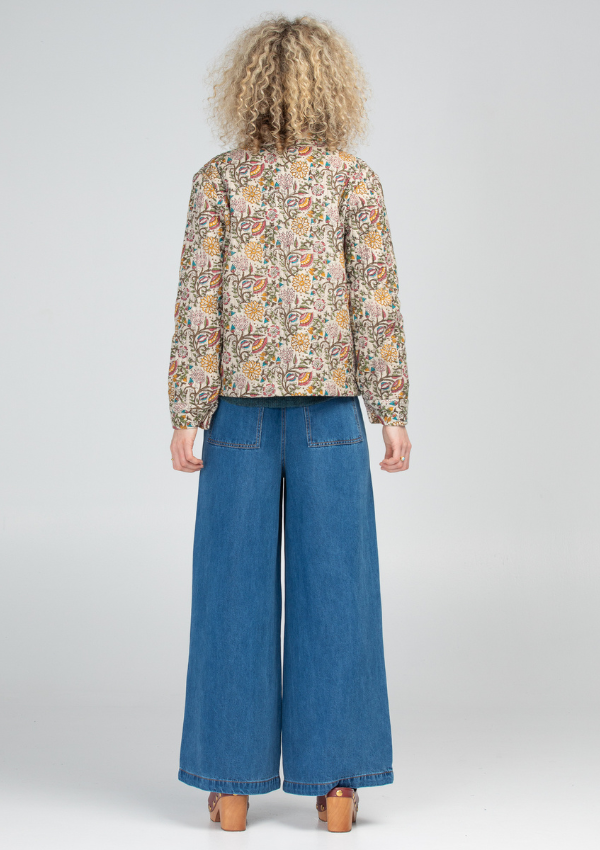 button through quilted jacket - boom shankar 