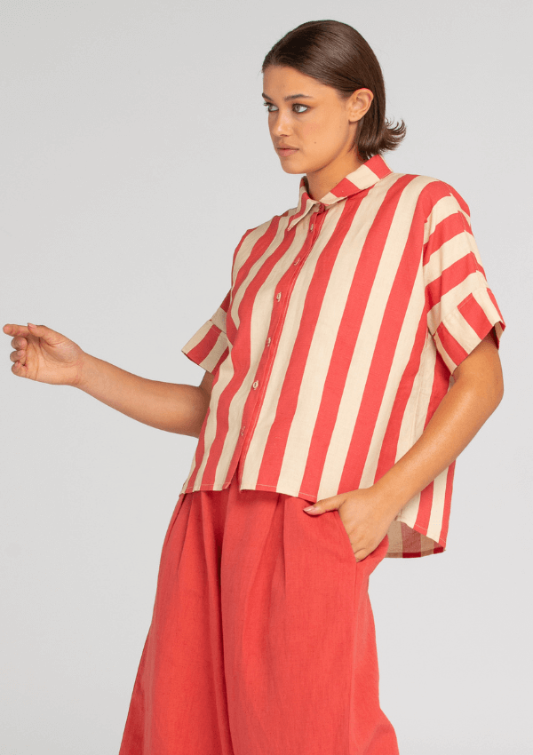 Boxy shirts in stripe - Boom Shankar