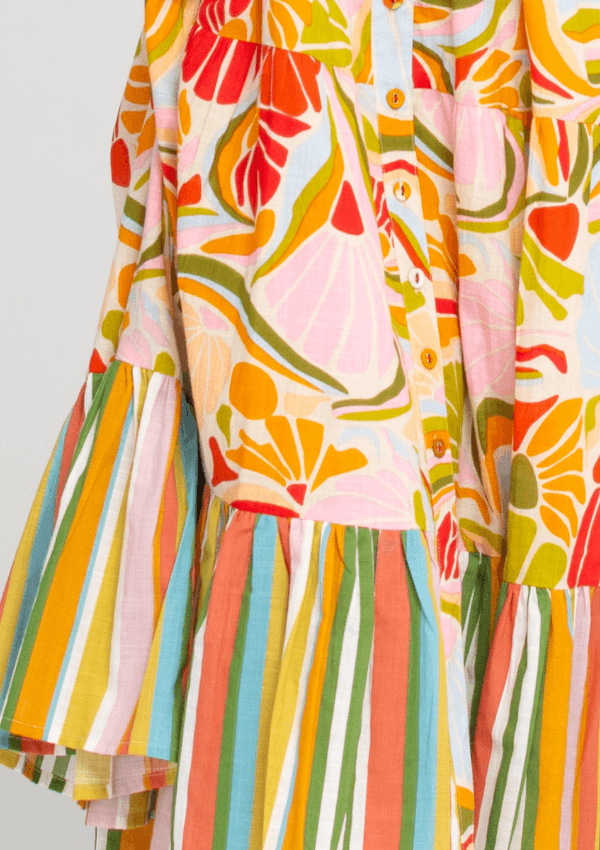 Cotton midi in Colada print - Boom Shankar