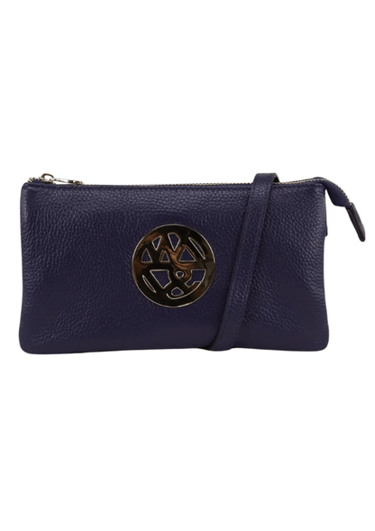 Navy clutch bag - Willow and Zac