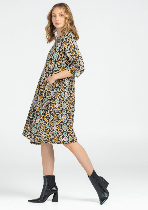 3/4 sleeve dress - Boom Shankar