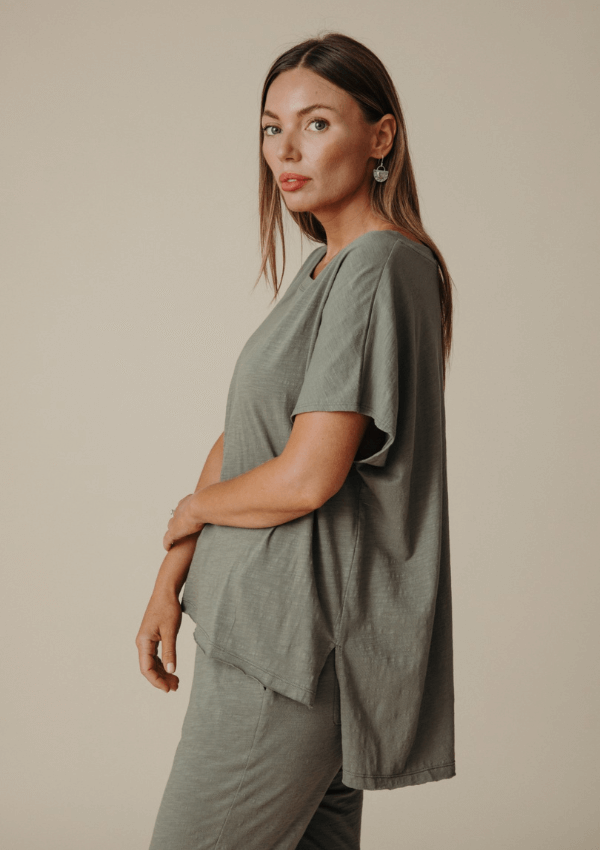 Shoreline Slub Organic Cotton T-Shirt - Talamaya 