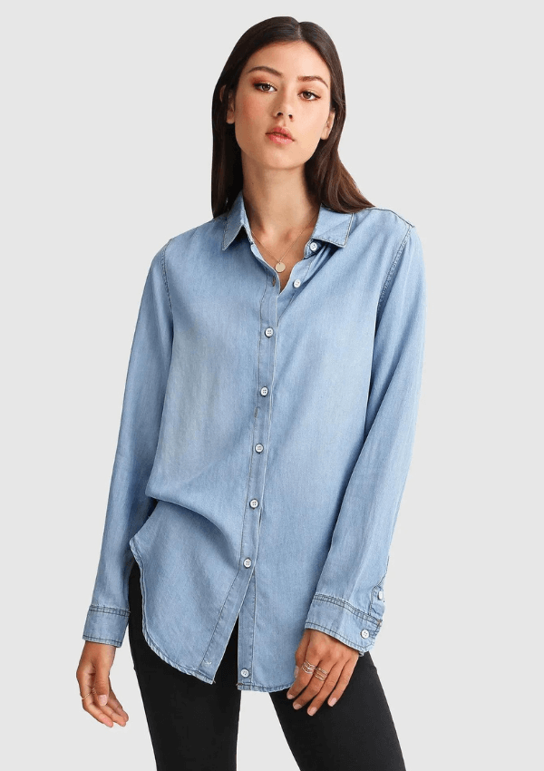 Light denim shirt - Belle & Bloom 