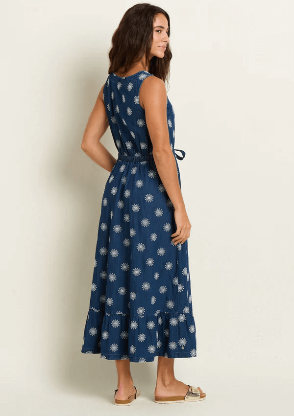 Embroidered daisy denim dress - Brakeburn - Merimbula 