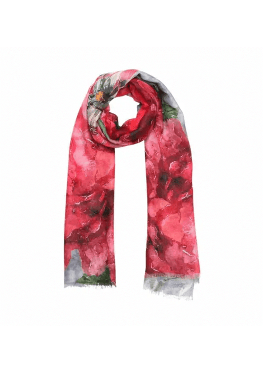 Floral Modal & Silk Scarf