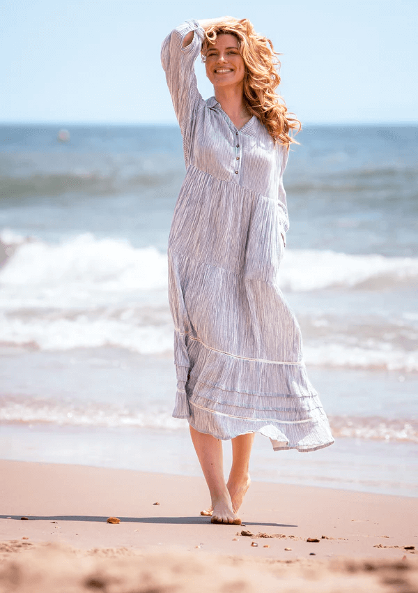 Stripe beach maxi dress - Brakeburn 