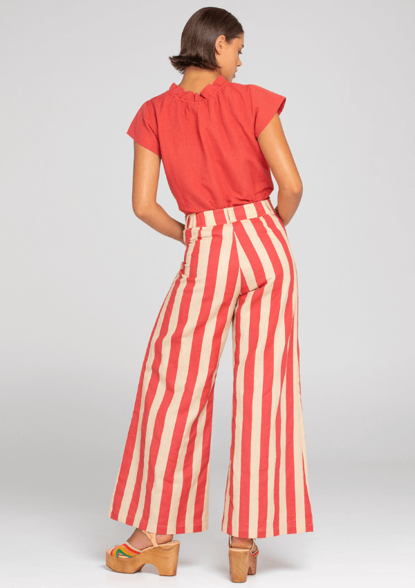 Wide leg stripe pants - Boom Shankar