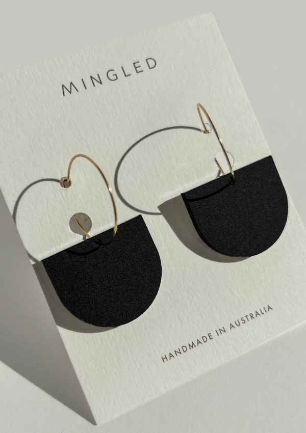 Modern earrings - Mingled