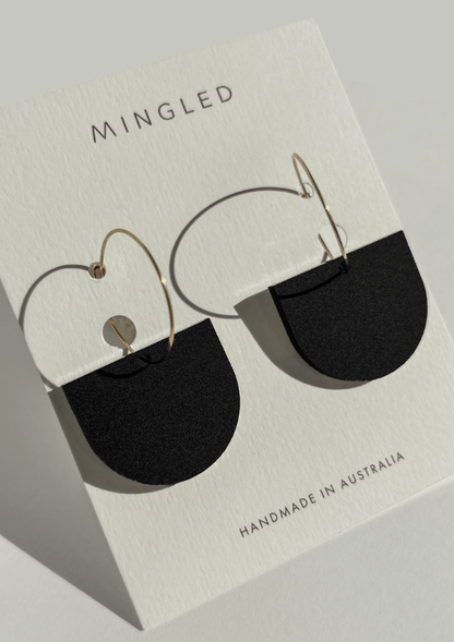 Modern earrings - Mingled