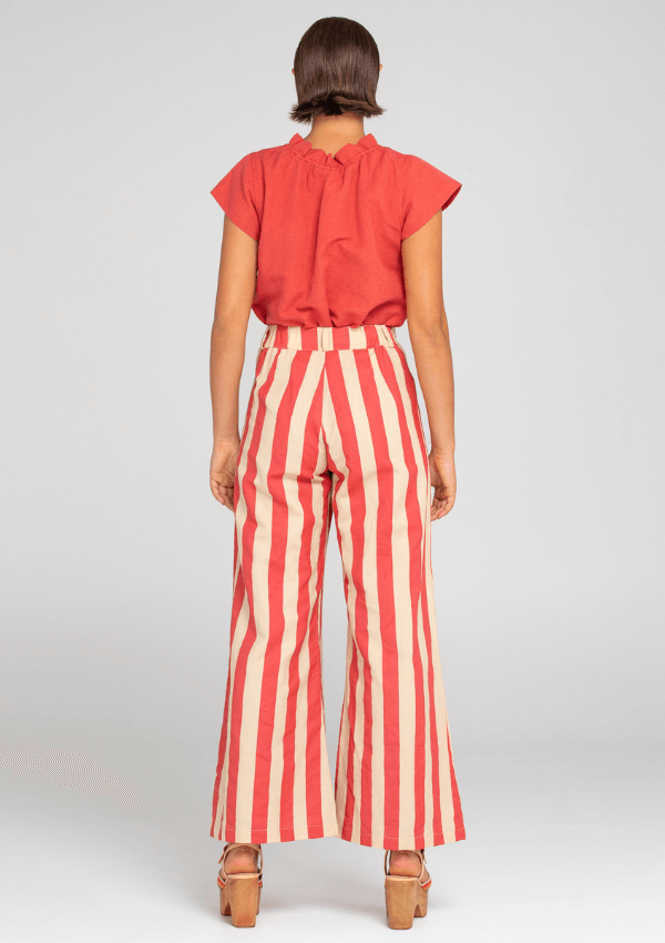 Wide leg stripe pants - Boom Shankar