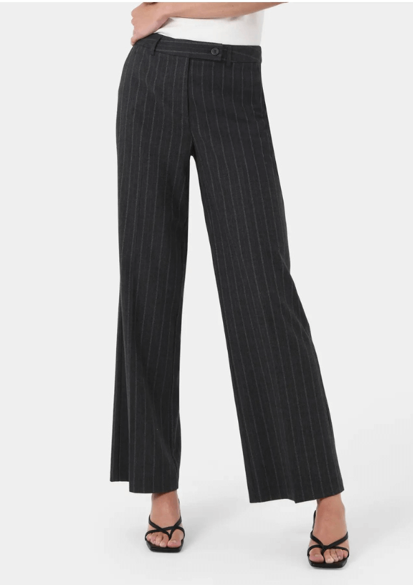 Grey pinstripe pants - Forcast - As You Are. Lifestyle 