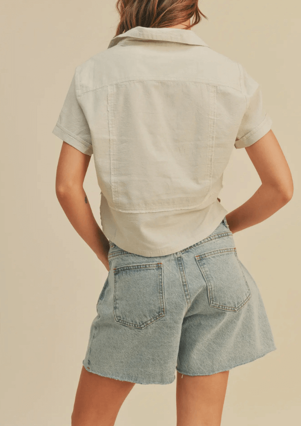 V-Neck Blouse for Summer - Miou Muse