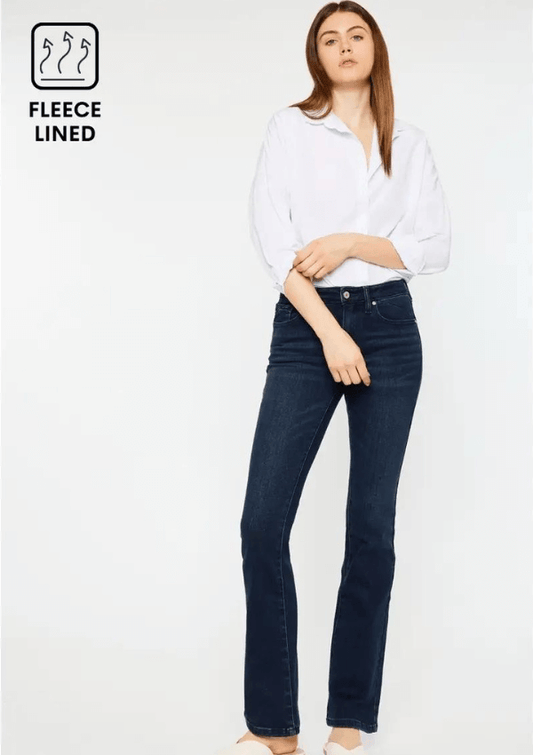 Fleece lined denim jeans - Kancan USA