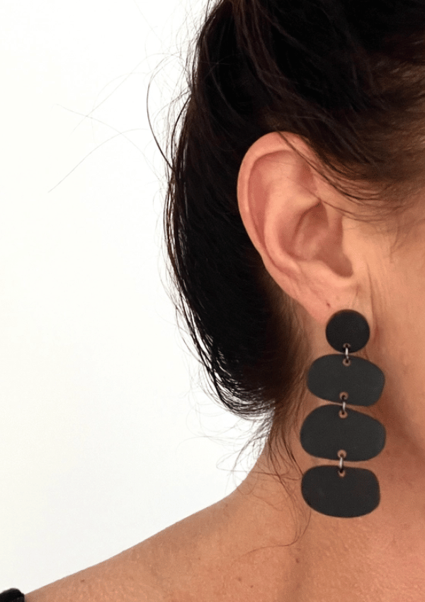 Organic Stone Drop Earrings