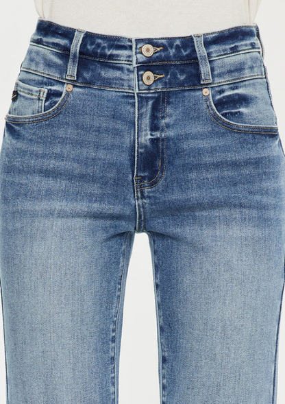 Kianna High Rise Slim Straight Leg Jeans