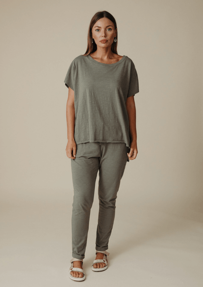 Shoreline Slub Organic Cotton T-Shirt - Talamaya 