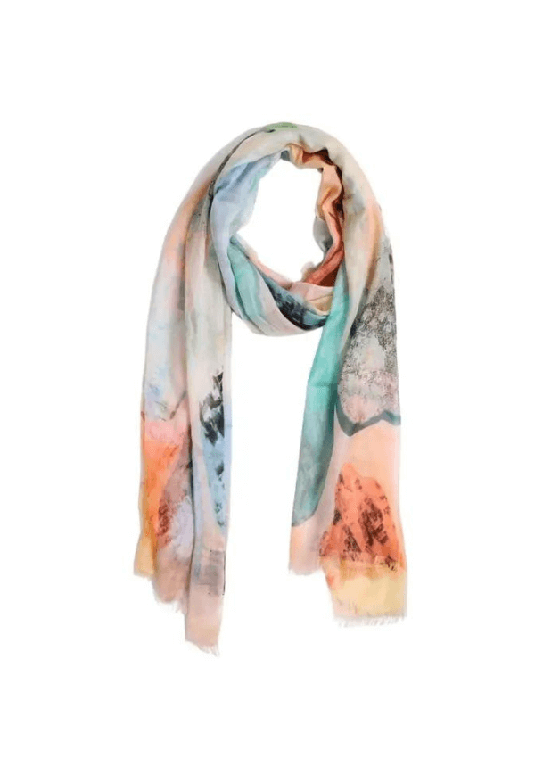 Abstract Modal & Silk Scarf