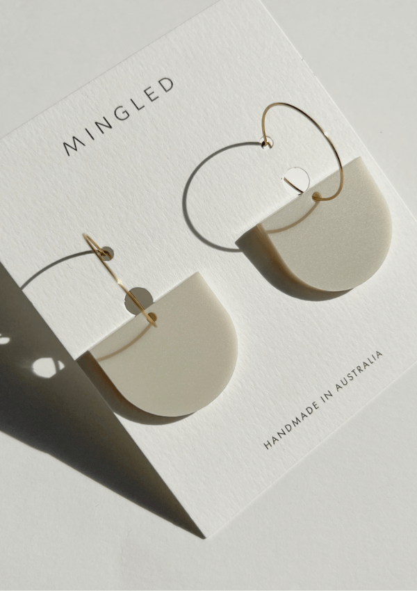 Modern minimalist earrings - Mingled