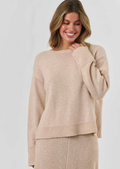 Boatneck Slouchy Knit