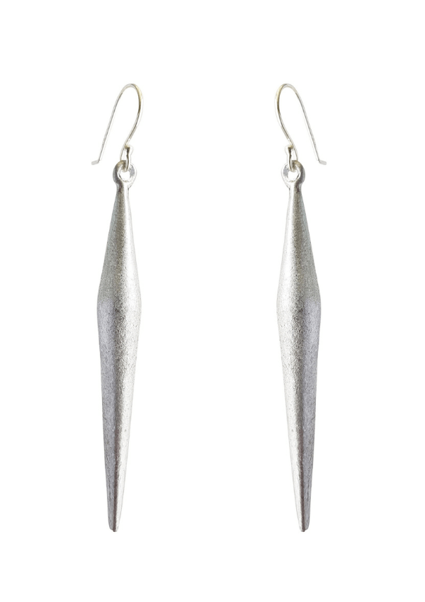 Silver thin earrings - LOVEbomb