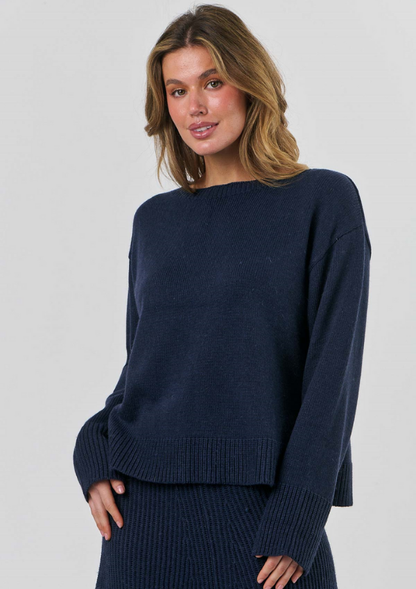 Boatneck Slouchy Knit