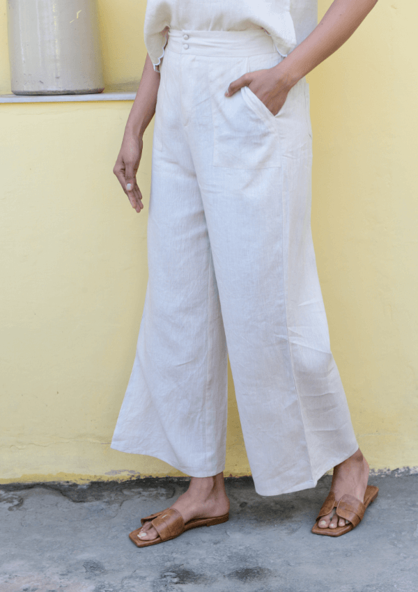 Linen pants  Azure and Indigo 