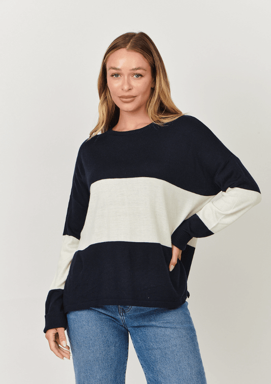 Wide stripe relaxed knit - Namastai