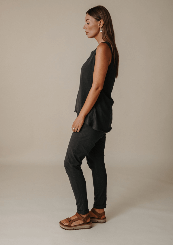 Organic Cotton Slub Pant - Shoreline - Talamaya 