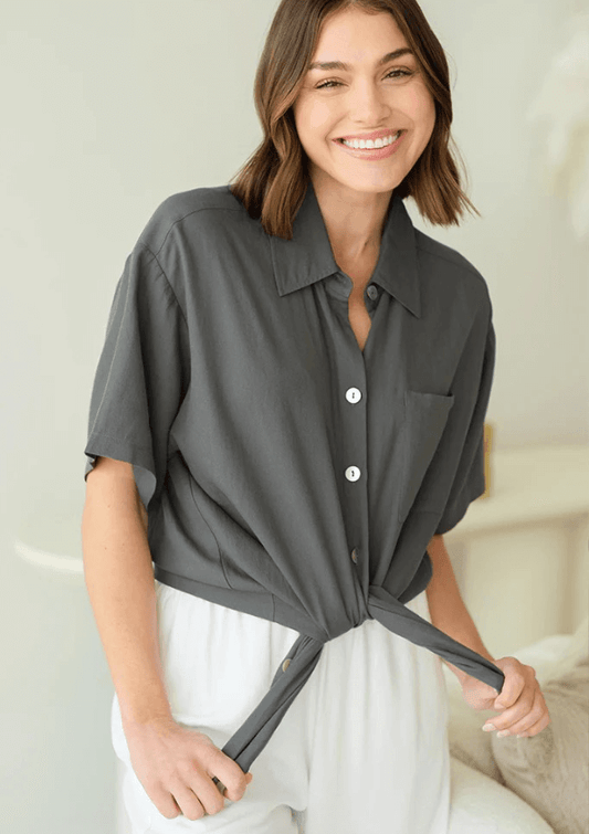 Woven bamboo women's shirt - Bamboo Body 