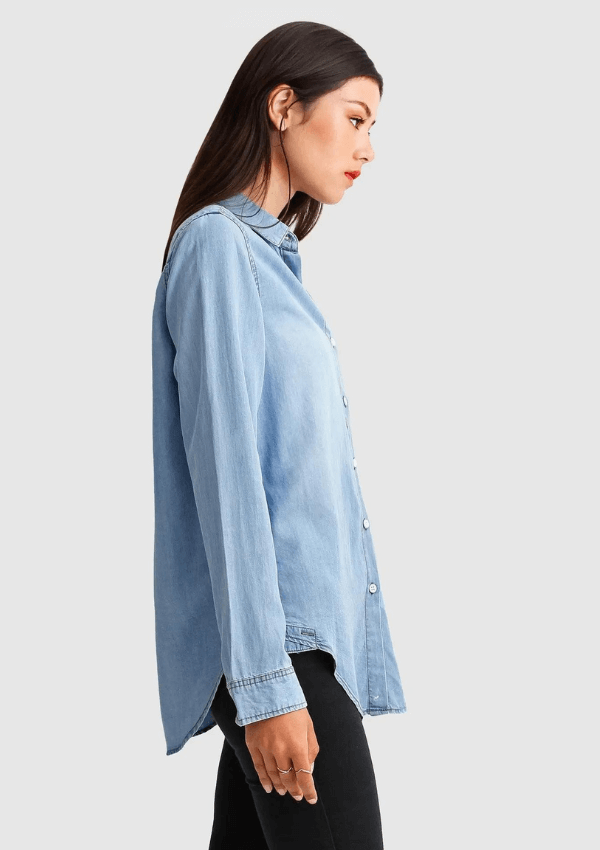 Light denim shirt - Belle & Bloom 