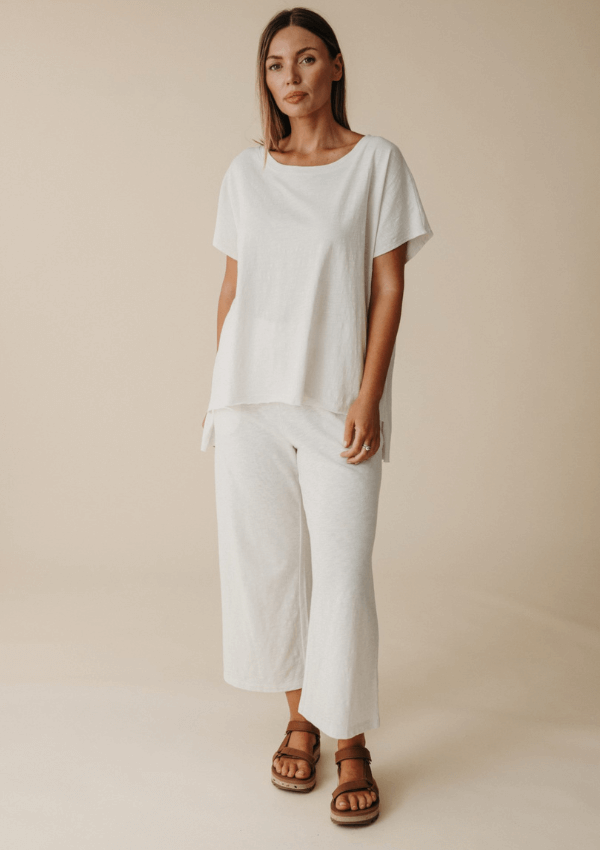 Shoreline Slub Organic Cotton T-Shirt - Talamaya 