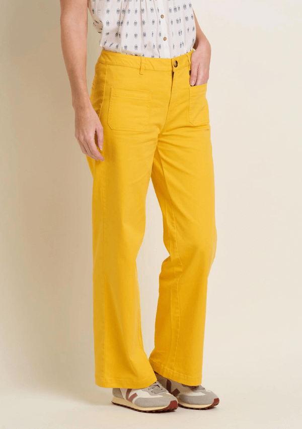 Yellow pants - Patch Front Pocket Pants - Brakeburn 