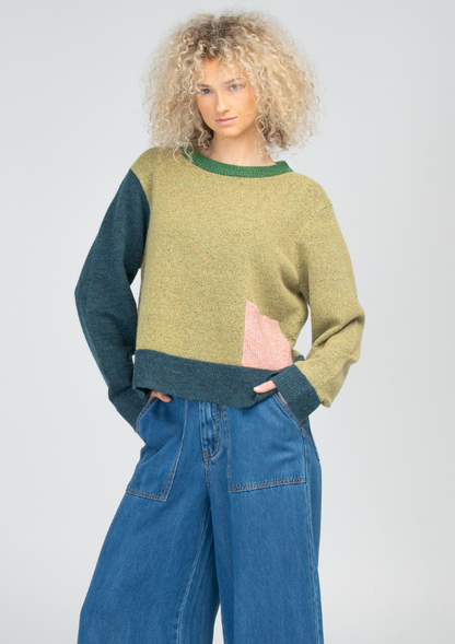 Multi colour knit jumper - boom shankar