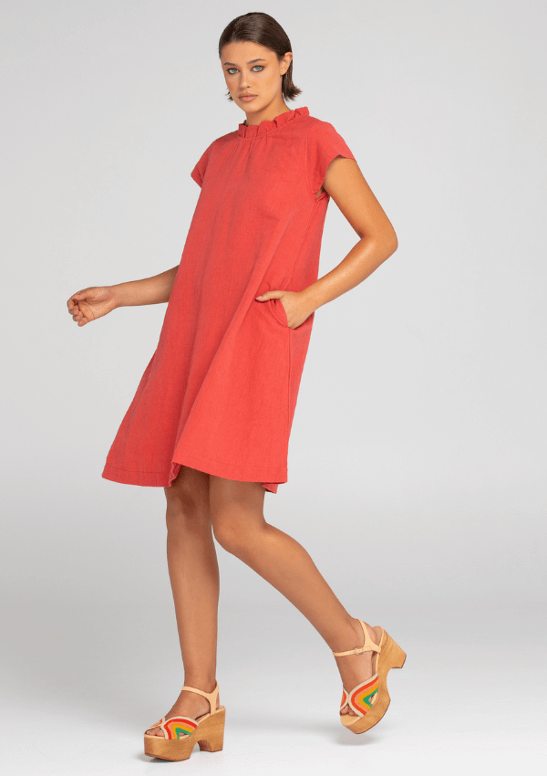 High neck summer dress - Boom Shankar 