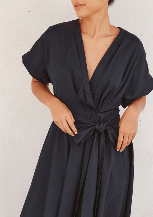 The Cotton Wrap Dress