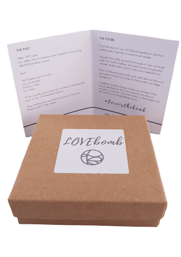 Gift boxed jewellery with a story - LOVEbomb