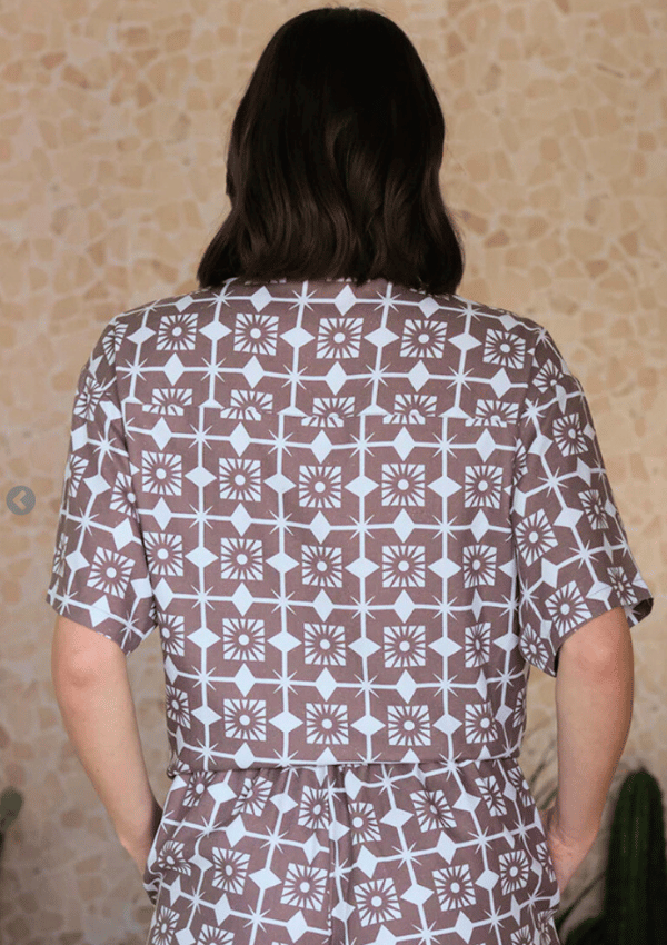 Morocco Print Bamboo & Linen Shirt