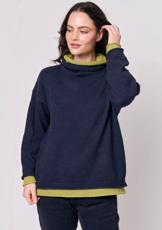 Mock Double Layer Knit