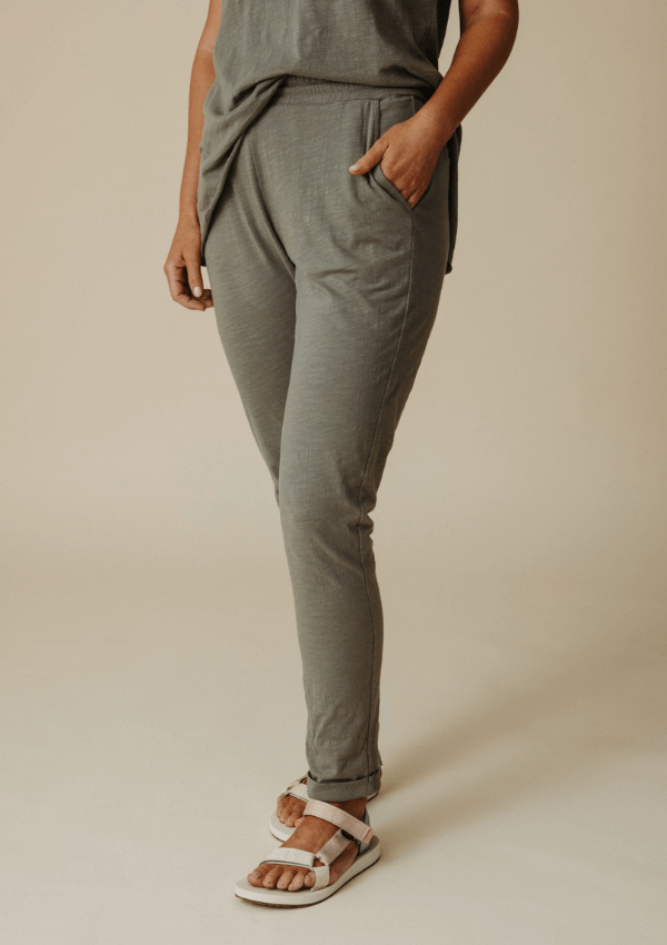 Organic Cotton Slub Pant - Shoreline - Talamaya 