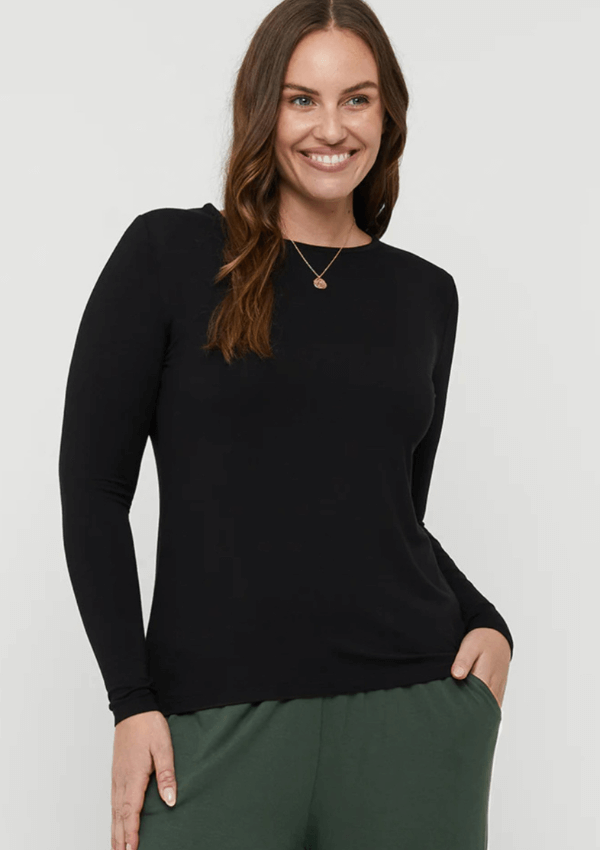 Long sleeve tee in Bamboo - Bamboo Body