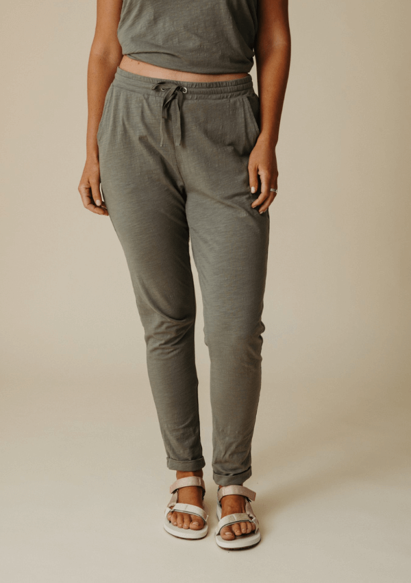 Organic Cotton Slub Pant - Shoreline - Talamaya 