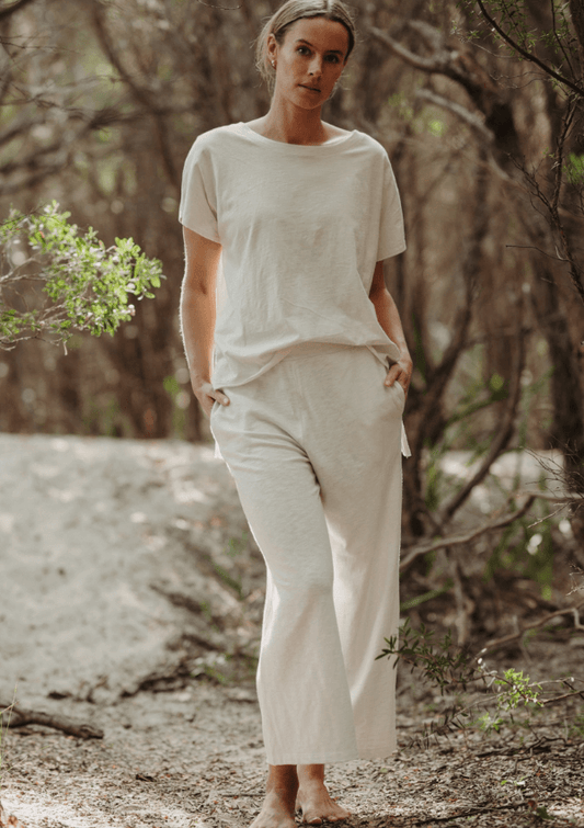 Shoreline Slub Organic Cotton T-Shirt - Talamaya 