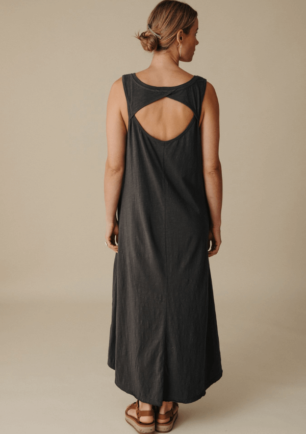 Organic cotton slub dress - Shoreline Breeze Dress - Talamaya